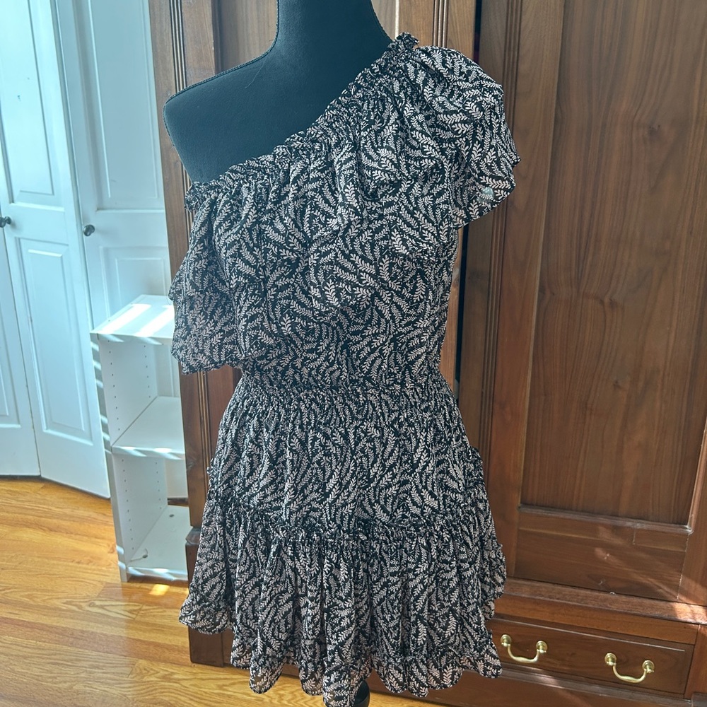 Misa one shoulder mini dress